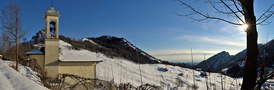 Panorama alla antica chiesetta di S. Barnaba di Salmezza